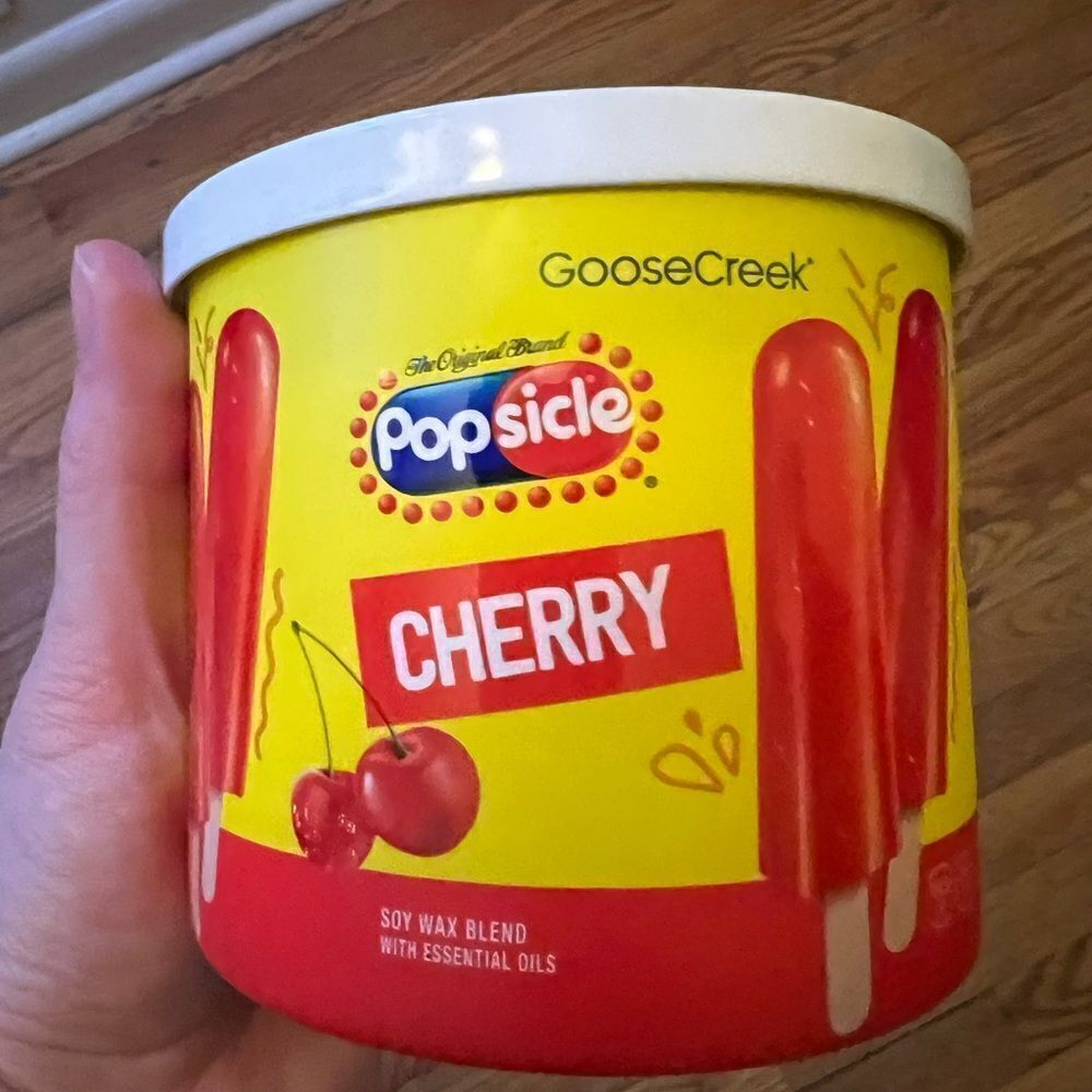 1 LEFT! Goose Creek Limited Edition Popsicle 3 Wick Candle CHERRY 14.5 Oz